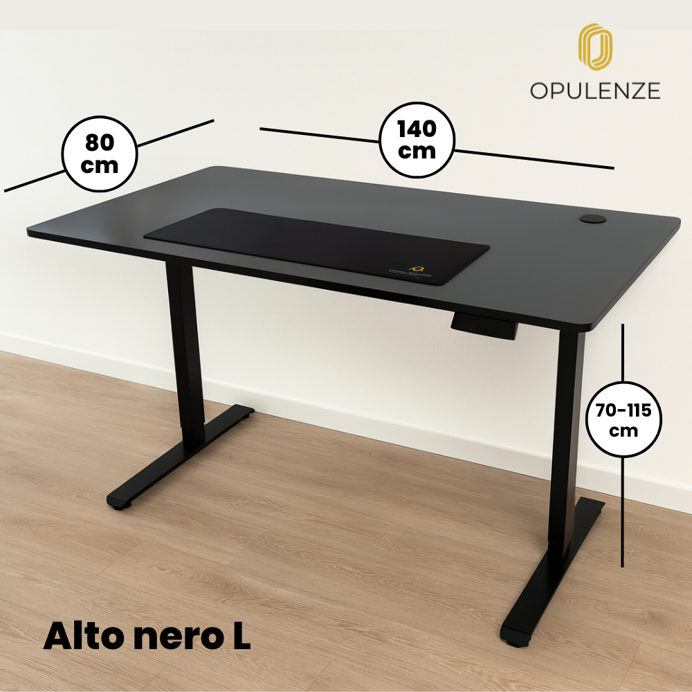 Alto Nero L 80×140 cm